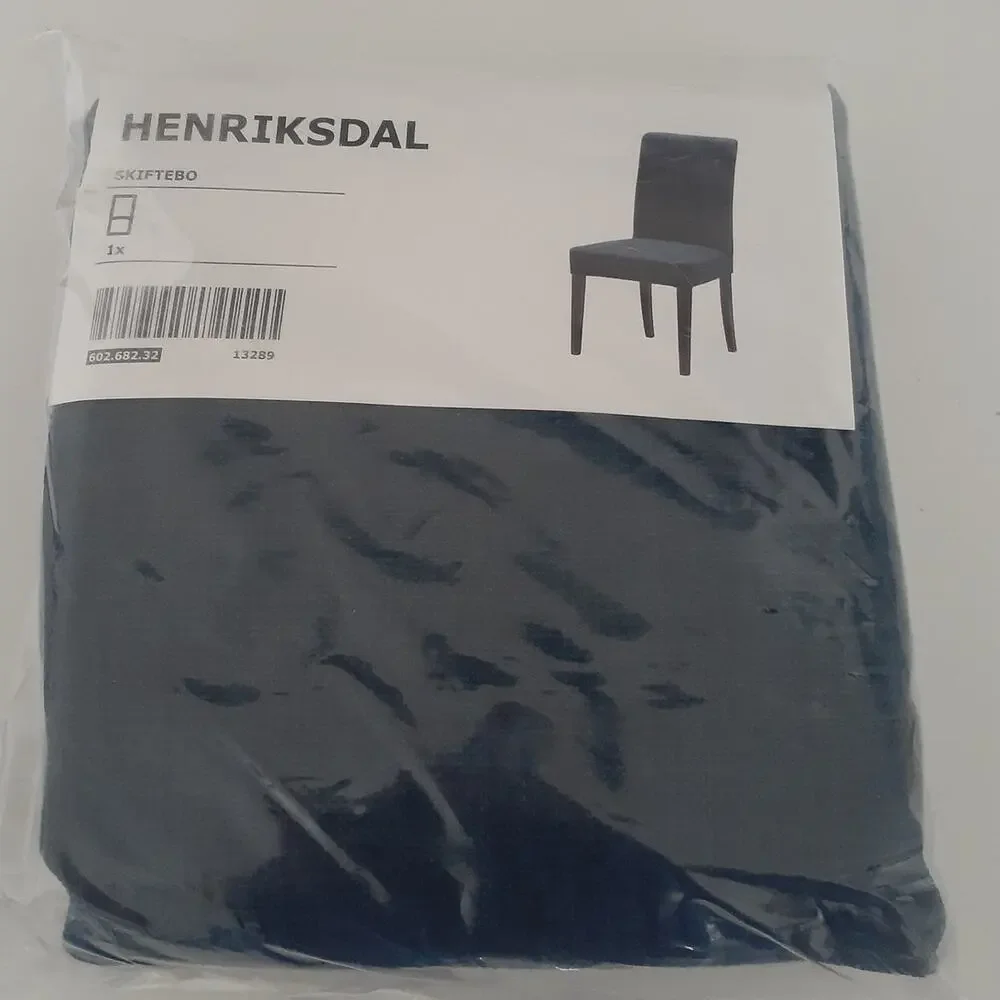 IKEA Henriksdal Skiftebo Blue Chair Cover NEW in Package - Picture 1 of 3